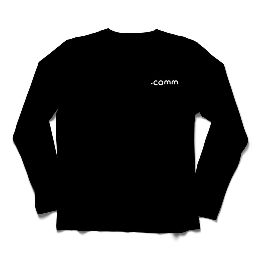 .comm Long Sleeve T-Shirt 白/黒