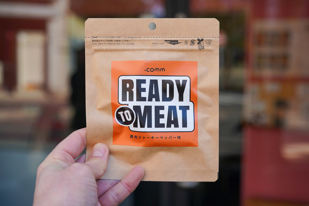 READY TO MEAT鹿肉ジャーキーペッパー味の商品袋