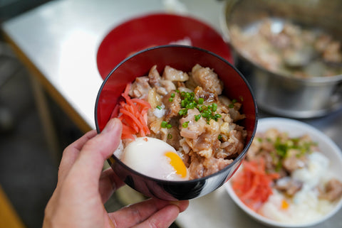 豚のスジを炊いたもの