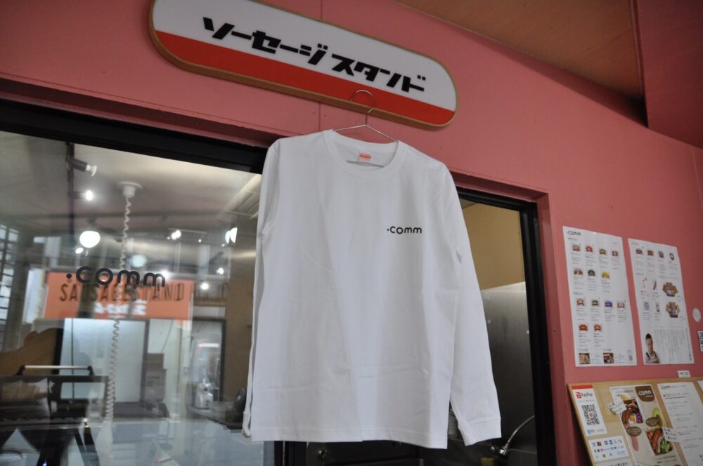 .comm Long Sleeve T-Shirt 白/黒